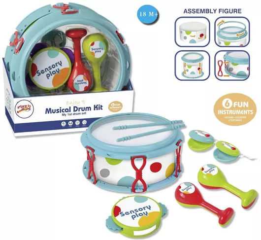 Μουσικό Παιχνίδι Σετ Μουσικών Οργάνων Musical Drum Kit για για 5+ Ετών