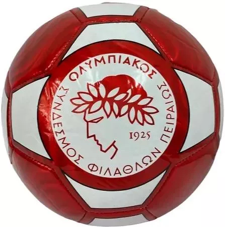 Μπάλα Ποδοσφαίρου T5198 Ολυμπιακός 14cm Κόκκινο/Λευκό