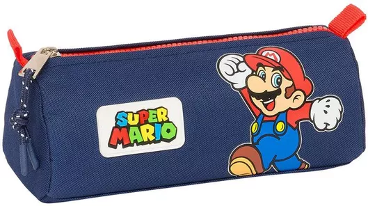 Σχολική Κασετίνα Safta Μονή Super Mario Bros World Μπλε