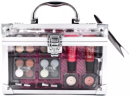 Βαλιτσάκι Μακιγιάζ Miss Young Make up Set Διάφανο