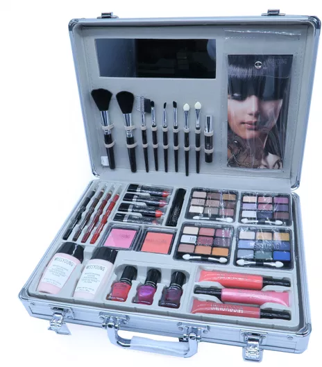 Βαλιτσάκι Μακιγιάζ Miss Young Make-up Kit Ασημί