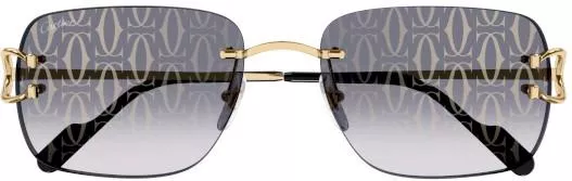 Γυαλιά Ηλίου Cartier CT0330S-008-59 με Μεταλλικό Σκελετό Χρυσό