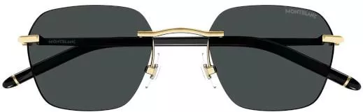 Γυαλιά Ηλίου Mont Blanc MB0270S-001-51 με Μεταλλικό Σκελετό Χρυσό