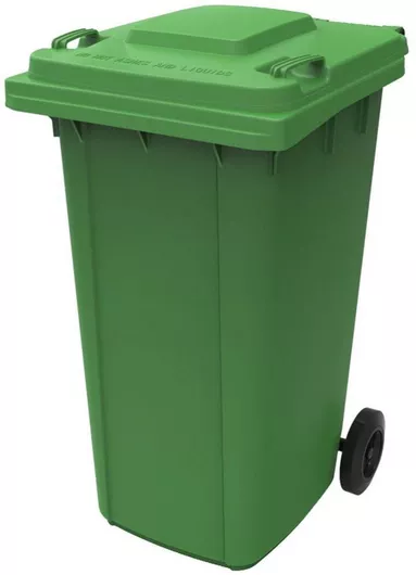 Κάδος Απορριμμάτων Πλαστικός Τροχήλατος 240lt Πράσινος