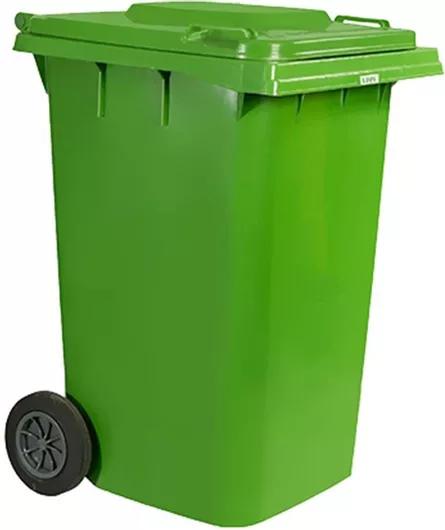 Κάδος Απορριμμάτων Πλαστικός Τροχήλατος 360lt Πράσινος