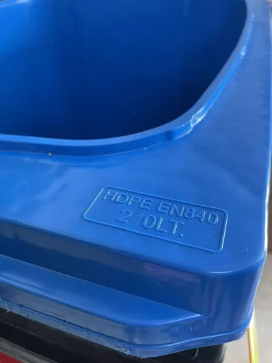 Κάδος Απορριμμάτων Πλαστικός 240lt Δίτροχος Διάφορα Χρώματα Οεμ Πράσινο