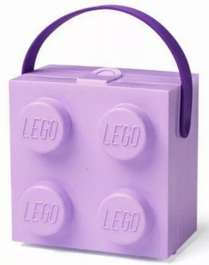 Παιδικό Δοχείο Φαγητού Lego Box Πλαστικό 16.56x16.5x11.7cm Μοβ