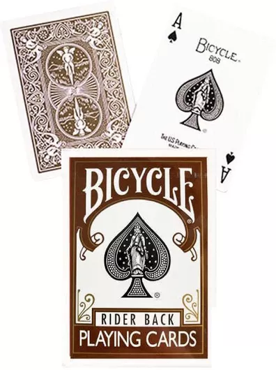 Τράπουλα Bicycle Πλαστική για Poker Καφέ