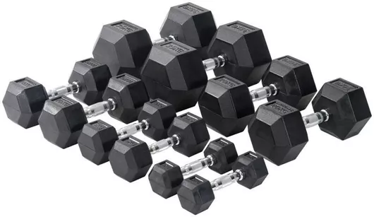 Βαράκια Viking Εξάγωνο Λαστιχένιο 8 x 8kg