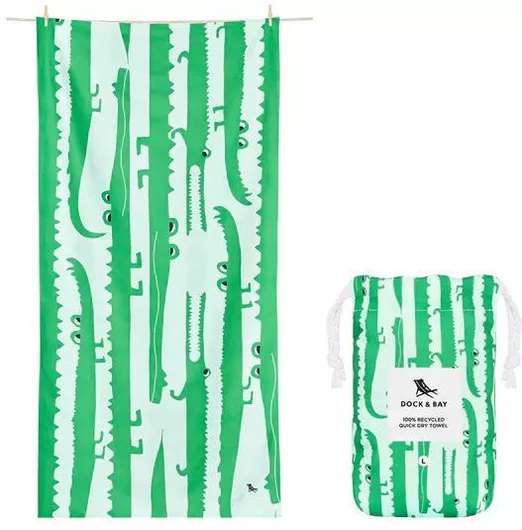 Dock & Bay Πετσέτα Προσώπου Microfiber Μπεζ 90x160εκ.