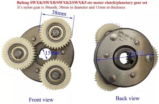Bafang Γραναζια Μαζι Με Συμπλεκτη Κομπλε Rm-g010.250