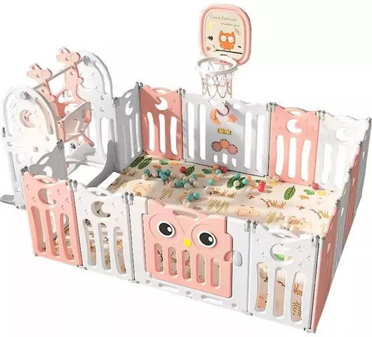 Φράχτης Homeone Owl με Μπασκέτα 179x143cm Ροζ