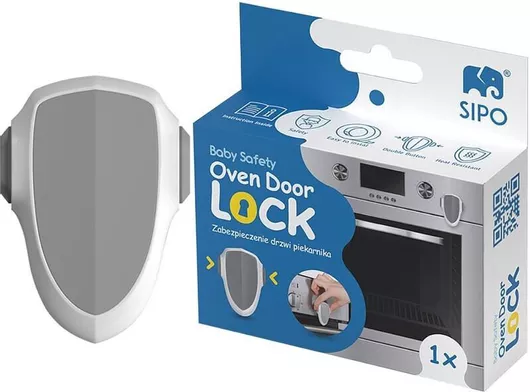 Sipo Προστατευτικό Φούρνου με Αυτοκόλλητο από Πλαστικό Γκρι