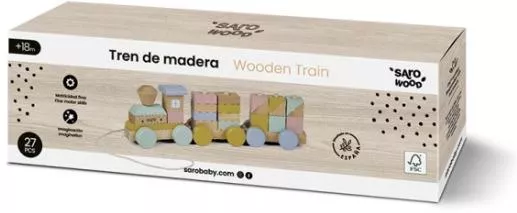 Τουβλάκι Kiokids Ξύλινα για 1.5+ Ετών 27τμχ