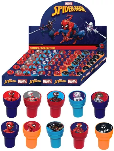 Παιχνίδι Χειροτεχνίας Spiderman Σφραγίδες 60τμχ
