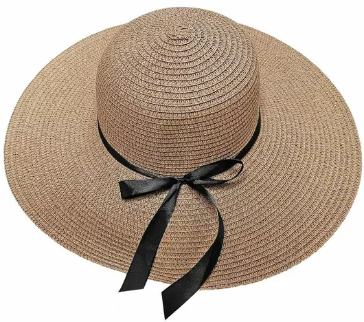 Γυναικείο Ψάθινο Καπέλο Summertiempo Floppy Καφέ