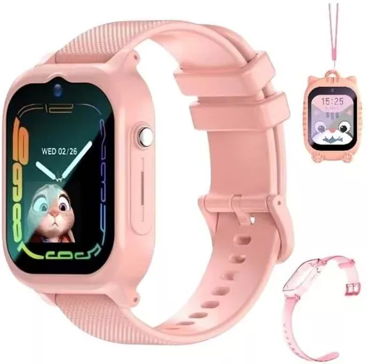 Awei Παιδικό Smartwatch με GPS και Καουτσούκ/Πλαστικό Λουράκι Ροζ