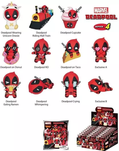 Μπρελόκ Marvel Deadpool S4 Bag Clip Τυχαίο Περιεχόμενο