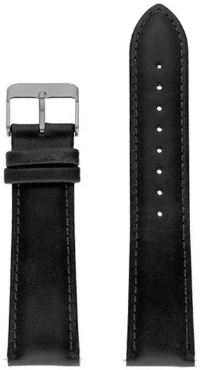 Λουράκι Ρολογιού WATX & CO Δερμάτινο 44mm Μαύρο