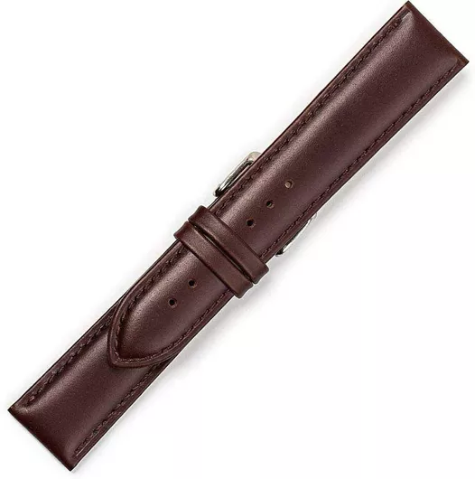 Λουράκι Ρολογιού Δερμάτινο 22mm Μακρύ Kostelo 0217 Καφέ