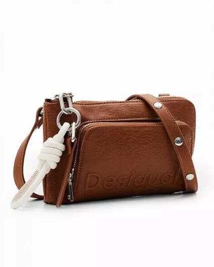 Γυναικεία Τσάντα Χιαστί Desigual Logo Ταμπά