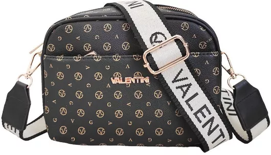 Γυναικεία Τσάντα Χιαστί Valentini Bianco Μαύρη