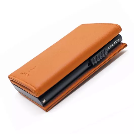 Ανδρικό Πορτοφόλι Cactus Καρτών με RFID Καφέ