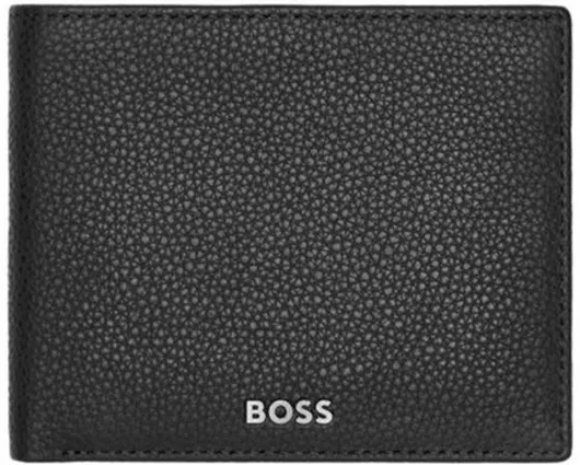 Ανδρικό Πορτοφόλι Hugo Boss Δερμάτινο Μαύρο