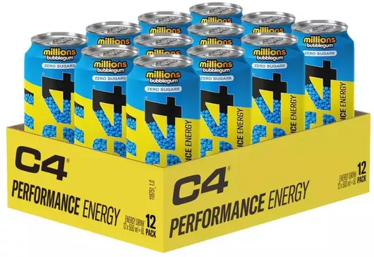 Αναψυκτικά C4 Energy Drink Carbonated 12x500ml (cellucor) Bubblegum