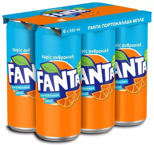 Αναψυκτικά Fanta Πορτοκαλάδα Χωρίς Ανθρακικό Κουτί 6x330ml