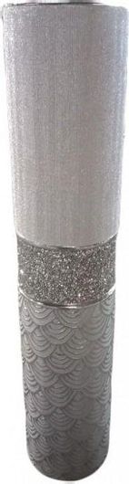 Διακοσμητικό Βάζο Δαπέδου 100-260-110-P819 Κεραμικό 14.5x14.5x69.7cm Ασημί