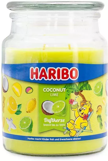 Αρωματικό Κερί Haribo σε Βάζο με Άρωμα Καρύδα 510gr