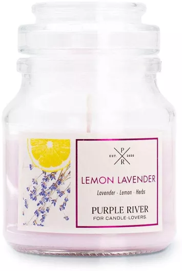 Αρωματικό Κερί Σόγιας με Άρωμα Λεμόνι 113gr Purple River Purple