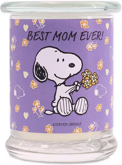 Αρωματικό Κερί Peanuts Snoopy and Woodstock Best Mom Ever σε Βάζο 250gr