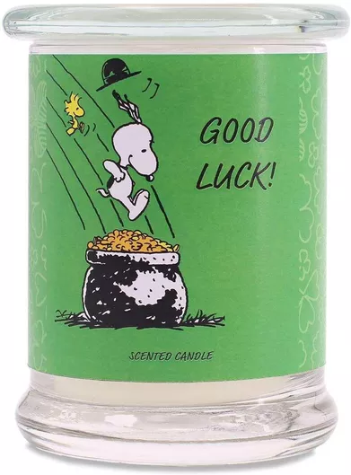Αρωματικό Κερί Peanuts Snoopy and Woodstock Good Luck σε Βάζο 250gr