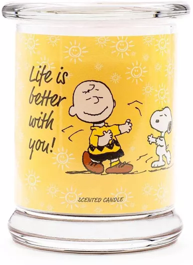 Αρωματικό Κερί Peanuts Snoopy and Woodstock Life Is Better With You σε Βάζο 250gr