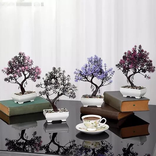 Τεχνητό Φυτό Mini Bonsai Σε Γλαστράκι 20x16x24cm No43546