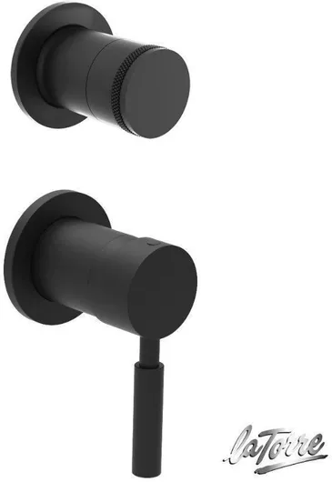 La Torre Σετ Μίκτης, Εκτροπέας & Κεφαλή Εντοιχισμού για Ντουζιέρα 3 Εξόδων