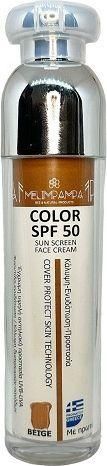 MeliMpampa Color Αντηλιακή Κρέμα Προσώπου SPF50 με Χρώμα Beige 50ml