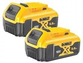Dewalt Σετ 2 Μπαταριών Εργαλείου Λιθίου 18V με Χωρητικότητα 5Ah