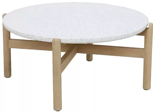 Talara Τραπεζακι Μεσης D80xh37cm Ξυλο Fsc Ακακια Με Κεραμικη Επιφανεια Huc28202