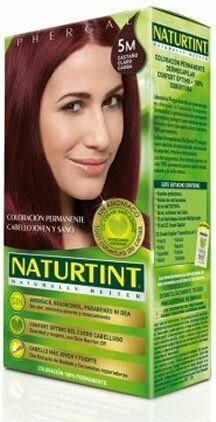 Naturtint Permanent Hair Color Βαφή Μαλλιών Χωρίς Αμμωνία 5m Καστανό Ανοιχτό Μαόνι 165ml