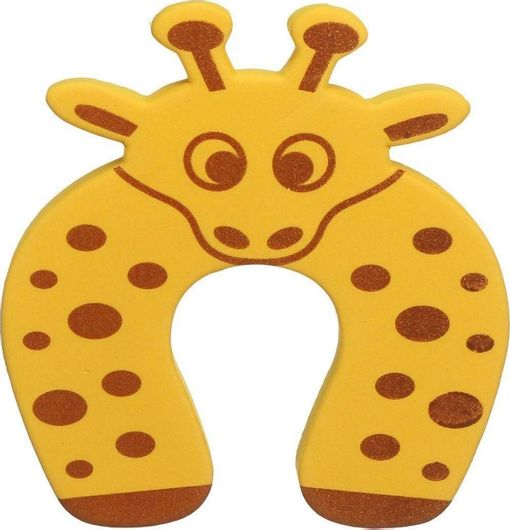 Καμηλοπάρδαλη Προστατευτικό Δακτύλου από Πόρτα από Αφρώδες Υλικό Πορτοκαλί 10cm