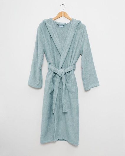 Μπουρνούζι Pennie Johnson με Κουκούλα Large Γαλάζιο