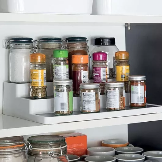 Οργανωτής Μπαχαρικών Οργάνωσης Πλαστική Λευκό