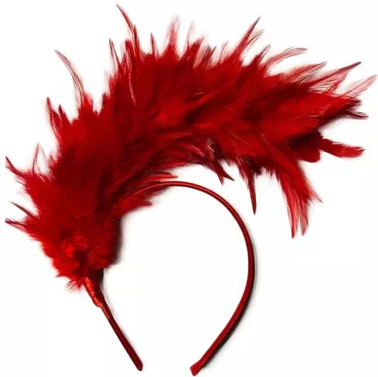 Feather Αποκριάτικη Στέκα Φτερά Κόκκινο