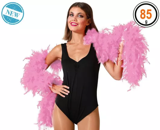 Αποκριάτικο Μπόα Ροζ