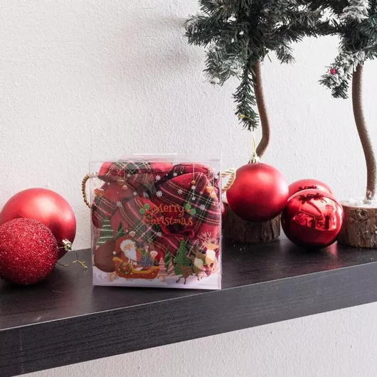 Teoran Χριστουγεννιάτικη Κρεμαστή Καρδιά Σετ 6τμχ