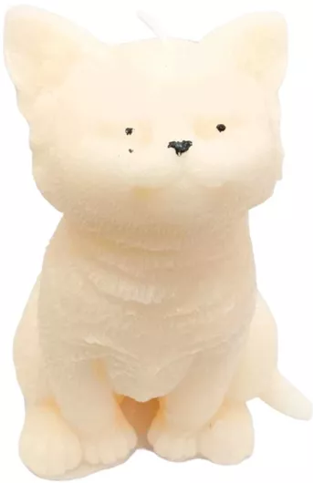 Πασχαλινη Λαμπάδα Γατακι Γατα Μπεζ 14cm Lab-1007-beige