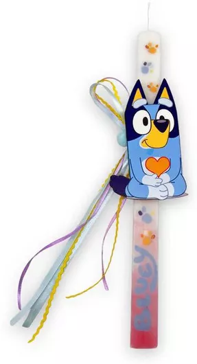 Πασχαλινή Λαμπάδα Στρογγυλή Bluey